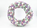 Pastel Felt Ball Wreath