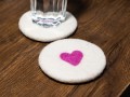 10cm Valentine Coaster with Heart