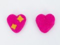 5cm Felted Pink Heart