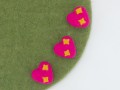 5cm Felted Pink Heart