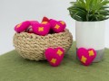 5cm Felted Pink Heart