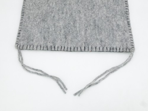 5 pieces Wool Felt Chair Pads with Ties