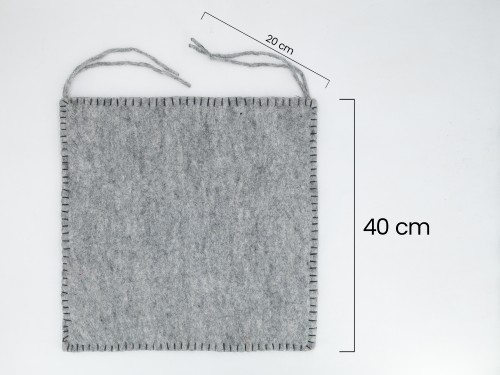 5 pieces Wool Felt Chair Pads with Ties