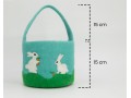 15cm Felt Easter Basket with 5pcs Easter Egg