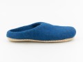 Blue Handmade Wool Felted Slippers