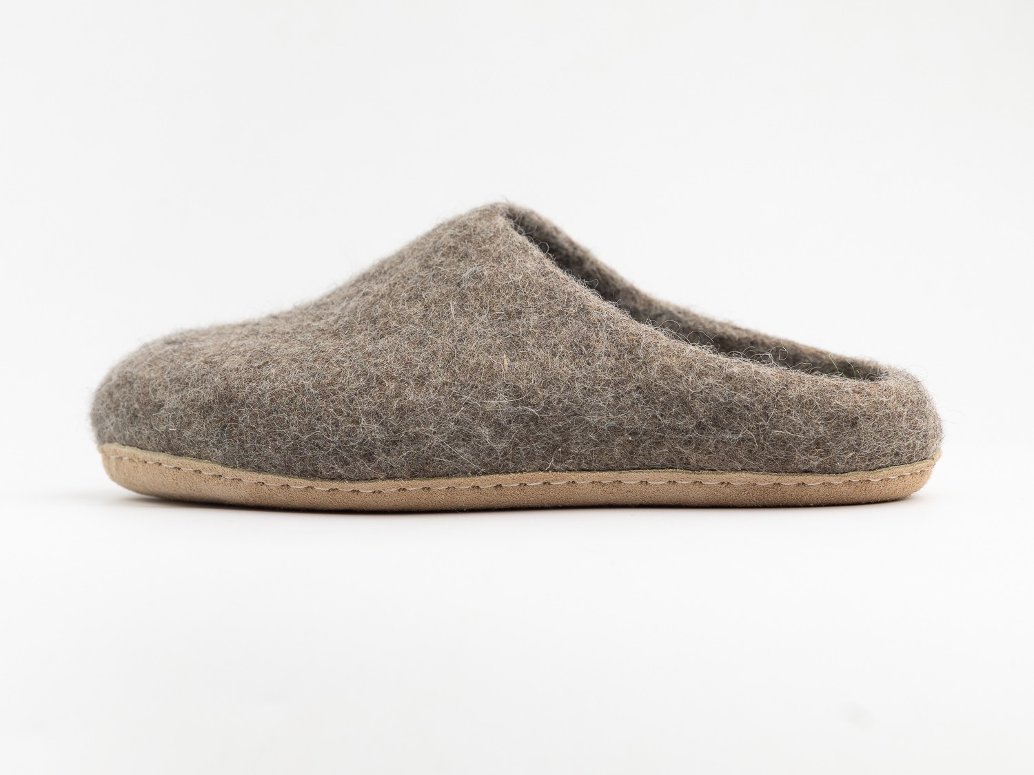 HANDMADE WARM SLIPPERS HOUSE SHOES WOOL FELT, REINDEER LEATHER SOLE –  scandinavia4you.com