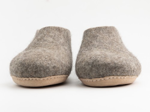 Natural Felt Ankle Boots