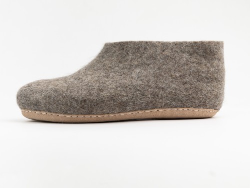 Natural Felt Ankle Boots