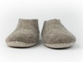 Marbled Grey Handmade Wool Felt Ankle Boot