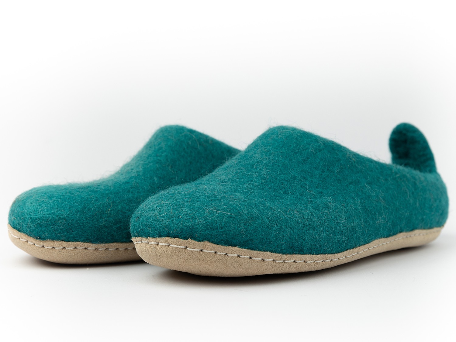 Cyan Comfy Foot Wear with Tail