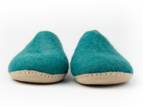 Cyan Comfy Foot Wear with Tail
