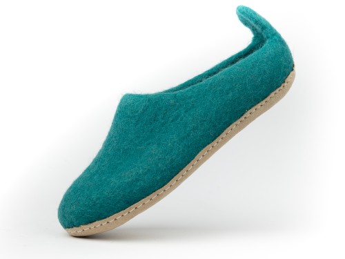 Cyan Comfy Foot Wear with Tail
