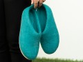 Cyan Comfy Foot Wear with Tail
