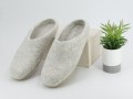 Light Grey Felt Slippers