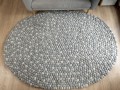 Large Felt Wool Pebble Stone Oval Rug Large Felt Wool Pebble Stone Oval Rug