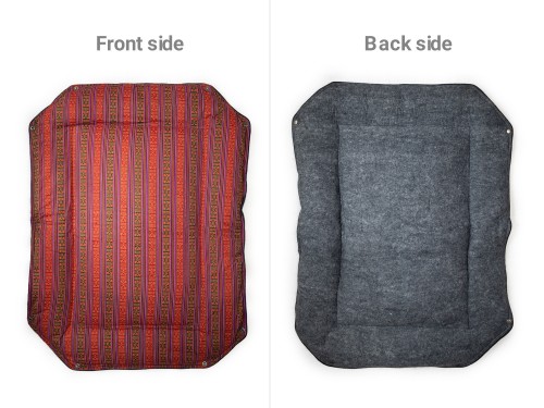 Dhaka Cloth Felt Dog Bed