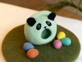 Handmade Felt Kids Panda Easter Egg Basket