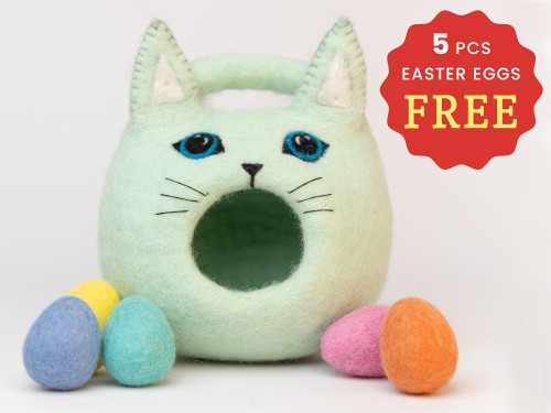 Felt Cat Easter Basket
