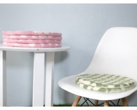 40cm Checker Design Felt Seat Pad