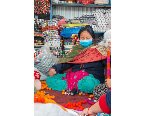 40cm Checker Design Felt Seat Pad