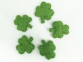 6cm Mini Felt Shamrocks, Felt Clovers