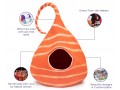 Felt Orange Striped Tendril Cat Cave Features Felt Orange Striped Tendril Cat Cave Features