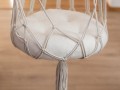 Cat Macrame Hammock Bed with Wool Cushion