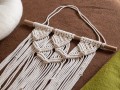 Cat Macrame Hammock Bed with Wool Cushion