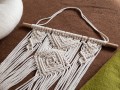 Cat Macrame Hammock Bed with Wool Cushion
