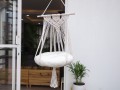 Cat Macrame Hammock Bed with Wool Cushion