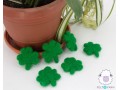 6cm Green Felt Clover