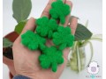 6cm Green Felt Clover