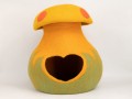 Felt Mushroom Cat Cave Orange Design Felt Mushroom Cat Cave Orange Design