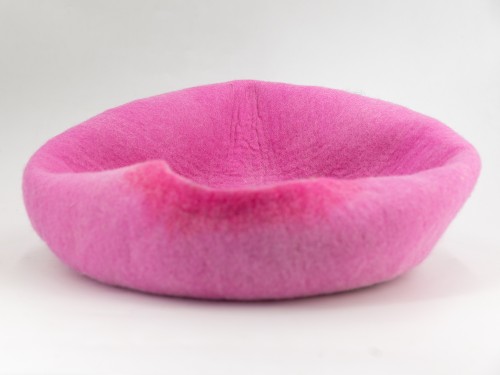 Pink Gradient Wool Felt Cat House