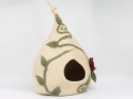 Top Knot Design Felt Cat Bed House
