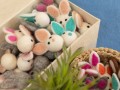 3cm Felt Bunny Head Easter Crafts