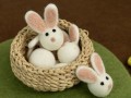 3cm Felt Bunny Head Easter Crafts