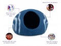 Felt Blue Stripe Design Cat House
