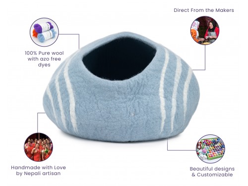 Wool Felt Warm Pet House