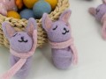 Felt Purple Easter Bunny With Scarf