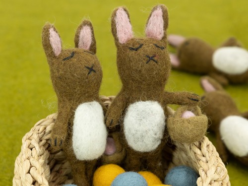 Felt Easter Bunny with Basket