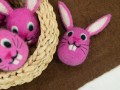 Felt Easter Bunny Head with Ear