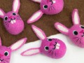 Felt Easter Bunny Head with Ear