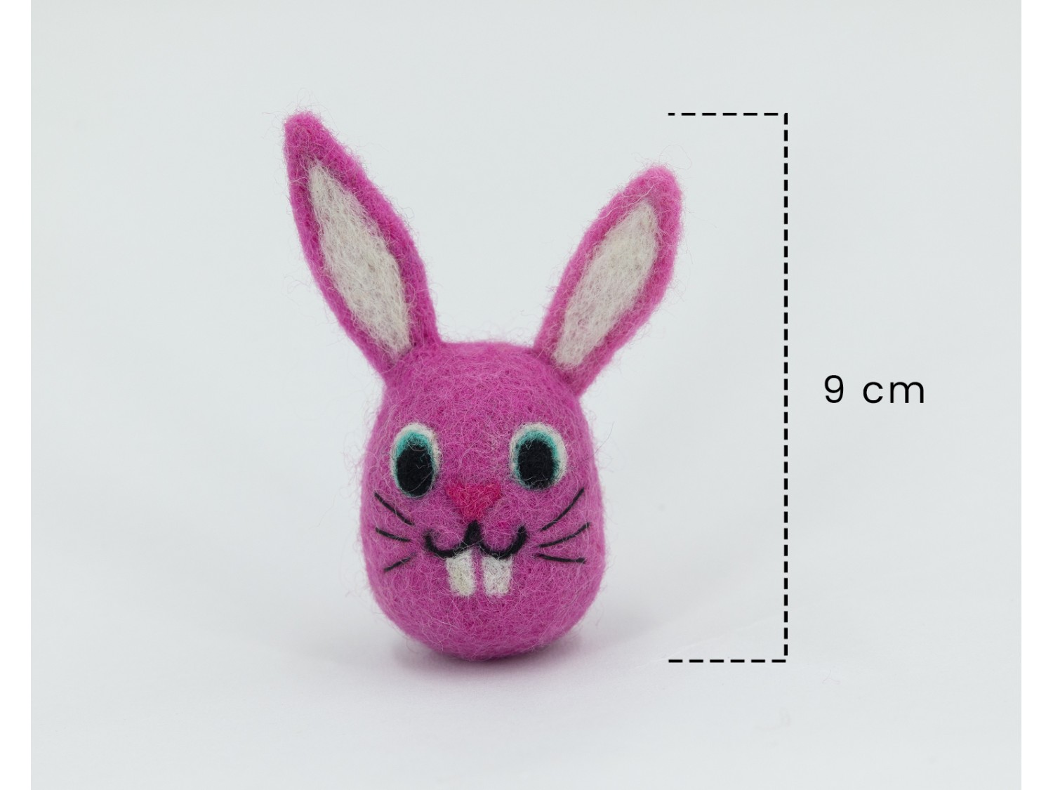 Muumade - The Little Felt Bunny with Felt Eyes