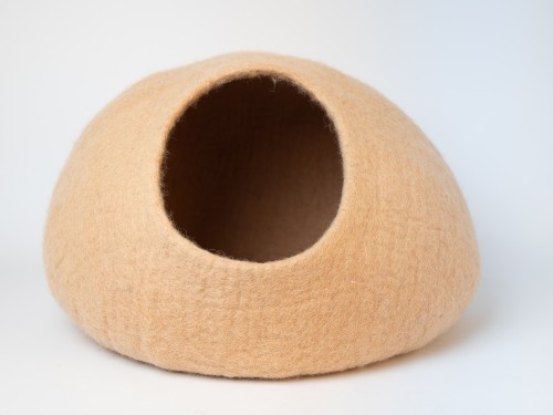 Felt Peach Tone Cat Cave