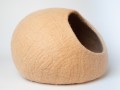 Peach Toned Wool Felt Cat Cave