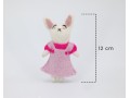 Handcrafted Pink Felt Easter Bunny Ornament