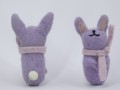 Felt Purple Easter Bunny With Scarf