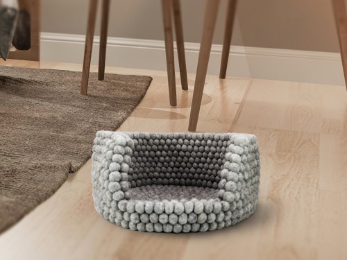 Natural Felt Dog Bed
