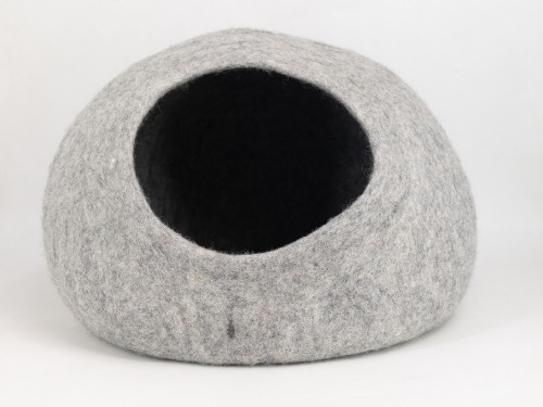 Grey Felt Cat House